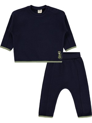 Civil Baby Tiger Nakışlı 6-18 Ay Takım - Lacivert
