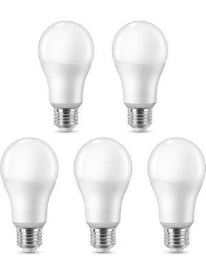 Orret Home 5 Adet E27 LED Ampul – Tasarruflu Beyaz Işık LED Ampul Seti, Enerji Verimli Aydınlatma, Uzun Ömürlü ve Düşük Tüketimli E27 Duy LED Lamba (50, Vat)          [enerji Sınıfı A]