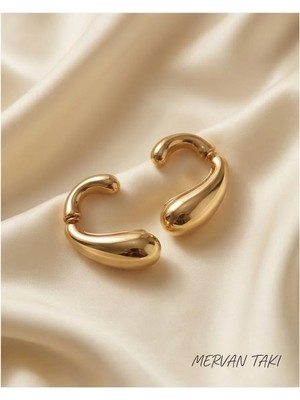 Mervan Takı Bombeli Şık Bijuteri Küpe