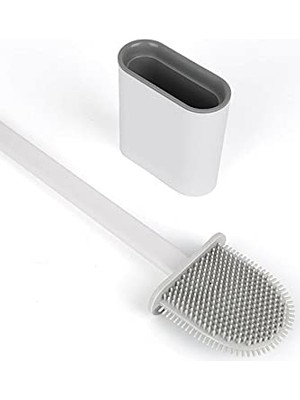 Chermik Silikon Banyo Tuvalet Klozet Temizleme Fırçası ve Tutucu