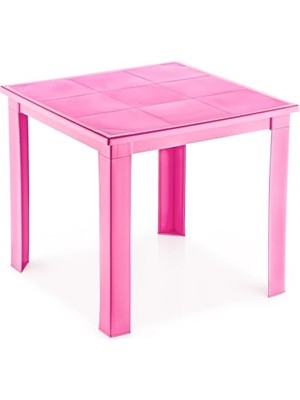 50X50 H:40 Plastik Masa Açık Mavi