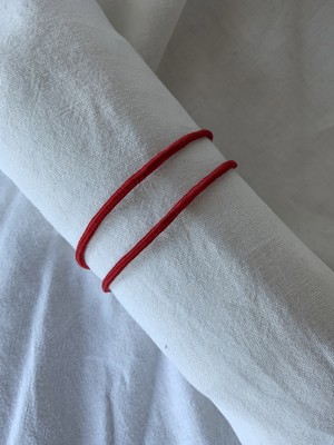 Atölye Merdiven Kaderin Kırmızı Ipi Kırmızı 2'li Bileklik Seti Aşk Bilekliği