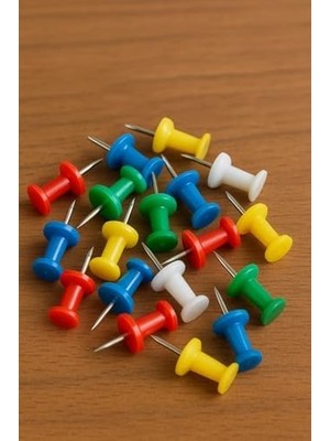 Tuba Toptaş 4'lü Kırtasiye Seti, Ataş, Raptiye, Renkli Raptiye, Harita Çivisi, Ofis, Okul, Öğrenci Kullanımı Için, Düzenleyici Set