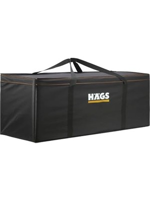 Haegs Bahçe Mobilya Yastığı, Minderi Saklama Çantası Hurç, Yatak, Yorgan, Yastık Organizer, Düzenleyici, Depolama Hurcu, Çantası, Büyük Boy - 275 Lt Siyah