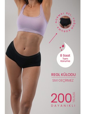 Peddon Süper Emici & Ultra Hijyenik Boxer Model Supernova Ganache Gün Boyu Etkili Sızdırmaz Regl Külodu