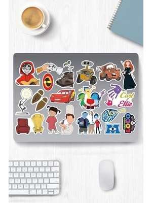 Tuba Toptaş Pixar Temalı Etiket Seti - Laptop Notebook Telefon