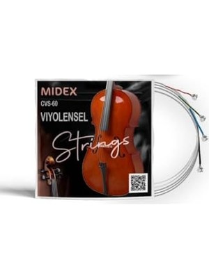 Midex Cvs-60 Kaliteli Çello Teli 1 Takım Set