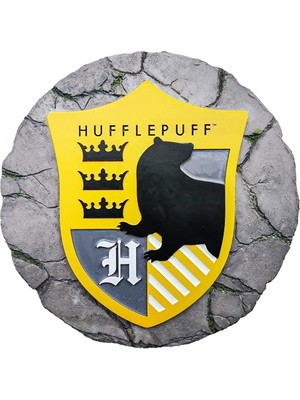 - Bahçe Dekoru - Harry Potter Hufflepuff Basamak Taşı - Bahçe Için Dekoratif Taş