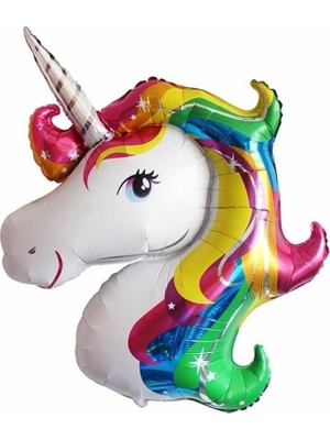 Unicorn Kafası Folyo Balon 87 x 117 cm