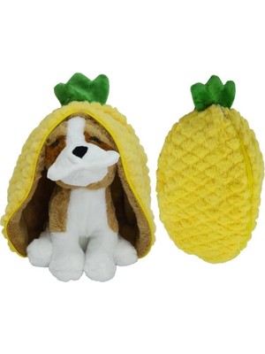 Kiddico Toys Halley Oyuncak Peluş Ananas Köpek 30 cm 62383