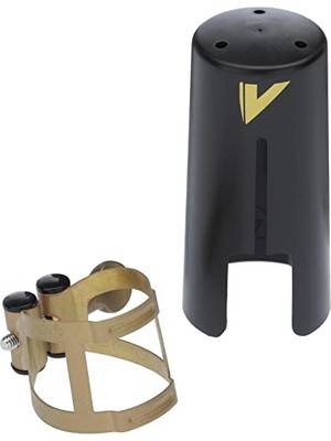 LC56AP M/o Ligatür ve Soprano Saksafon Için Plastik Kapak; Yaşlı Altın Kaplama