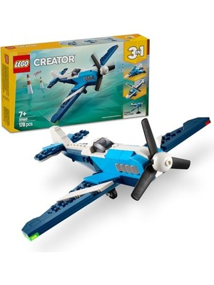 LEGO Creator 3’ü 1 Arada Uçak: Yarış Uçağı 31160-7 Yaş ve Üzeri Çocuklar Için Jet Veya Helikoptere Dönüşebilen Oyuncak Yapım Seti, Doğum Günü Hediyesi (178 Parça)