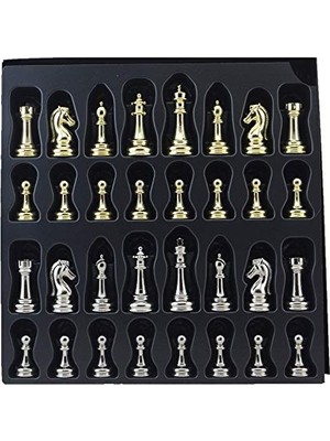 Metal Klasik Satranç Taşı Parlak