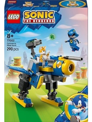 Berry Store Sonic The Hedgehog Cyclone, Metal Sonic’e Karşı 77002-8 Yaş ve Üzeri Çocuklar Için Koleksiyonluk Yaratıcı Oyuncak Yapım Seti, Doğum Günü Hediyesi (290 Parça)