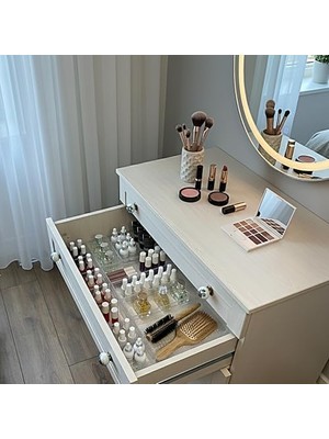 Nisar Store Modüler Organizer Set Takı Aksesuar Düzenleyici Çekmece Içi Makyaj Organizer Kristal (20'li)