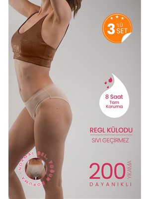 Peddon Katy 3'lü Fırsat Paketi Süper Emici & Ultra Hijyenik Gün Boyu Sızdırmaz Londer Period Regl Külodu