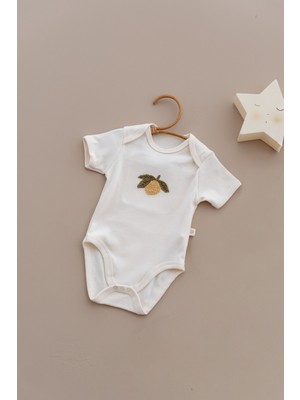 Oh la la Koala For Little Ones Limon Nakışlı Çıtçıtlı Body