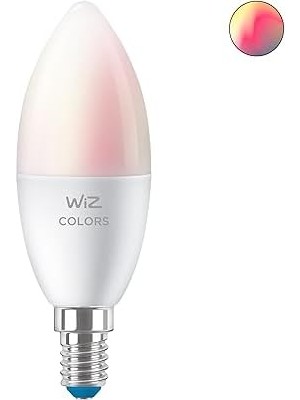 Nisar Store Wiz Wi-Fi 40W Renkli Akıllı Mum Tipi Ampul C37 E14