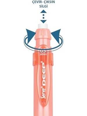 Berry Store Deep Mekanık Kursun Kalem 05MM Mercan