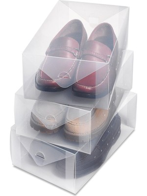 Nisar Store Whitmor Clear Vue Erkek Ayakkabı Kutusu (3'lü Set)