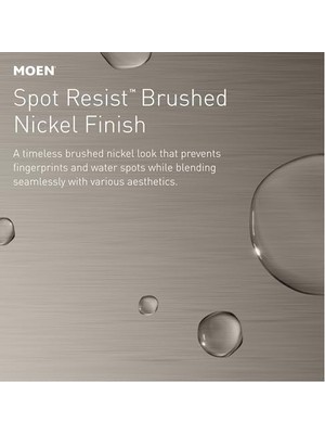 Berry Store WS84922SRN Conway Iki Kollu Düşük Ark Banyo Musluğu, Nokta Dayanıklı Fırçalanmış Nikel