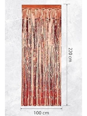 Nisar Store Fon Perde Kapı Perdesi Rose Arka Fon Süs