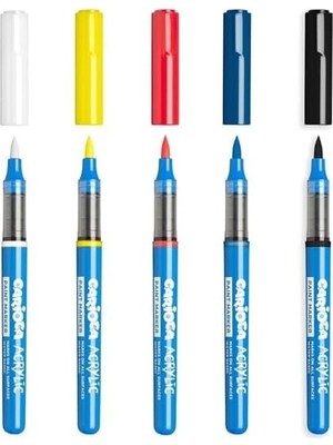 Nisar Store Akrilik Paint Marker Su Bazli Fırça Uçlu 5'li