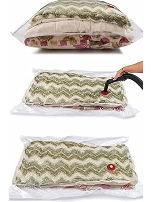 Berry Store Büyük Boy Vakumlu Hurç Yorgan Hurcu Vakumlu Hurc Poşet Saklama Torbası - 55 x 90 cm 1410
