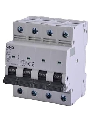 Nisar Store 6VTB-4C125 Otomatik Sigorta 6ka C Tipi 4 Kutup 125A