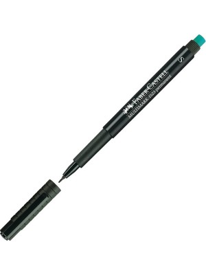 Faber-Castell Permanent Marker Siyah Renk 1 Adet Kalem ile Tepegöz ve Asetat İçin Uygun S-152399