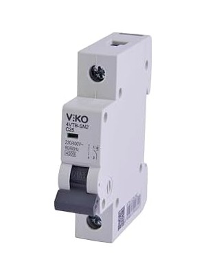 Nisar Store 4VTB-1C25 Otomatik Sigorta 4,5ka C Tipi 1 Kutup 25A