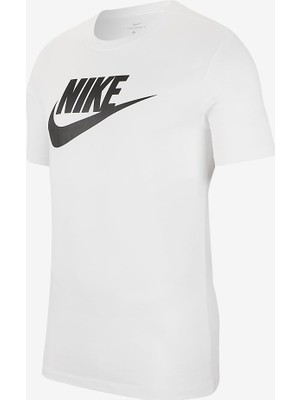 Nike AR5004 M Nsw Tee Icon Futura Beyaz Erkek Tişört Pamuklu Kumaşla Şık Tasarım ve Rahat Kesim
