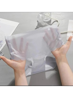 Techno 8q Ten Mikro Şeffaf Dikişsiz Külot Kadın Için Ince Nefes Alan Elastik Yüksek Bel  Iz Yapmaz Korse