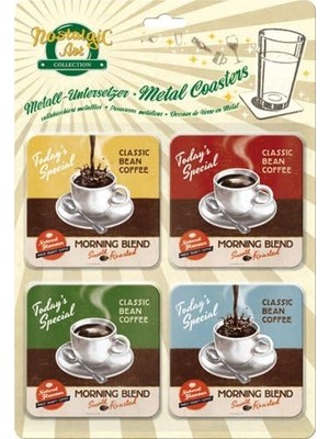 Berry Store -Art 46025 Kahve ve Çikolata Morning Blend, Altlık-Seti, 4-Parçalı