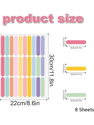 Berry Store Duvar Çıkartmaları, Çocuklar Için 8'li Set Dıy Ev Dekorasyonu, Çıkarılabilir Renkli Çıkartmalar, Bebek Odası, Yatak Odası, Oturma Odası, Oyun Odası Için (Konfeti)