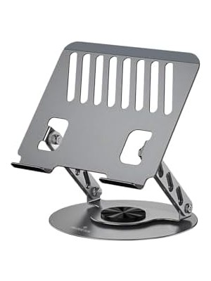 Berry Store ve Laptop Standı 360 Derece Dönebilen Boyutu Ayarlanabilir Alüminyum Alaşım Ergonomik Tasarım Bilgisayar Tutucu (Bilgisayar Standı)