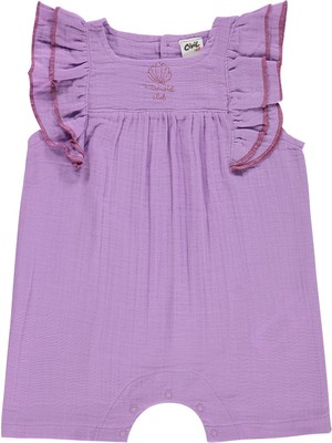 Civil Baby Istiridye Baskılı 6-18 Ay Tulum - Lila
