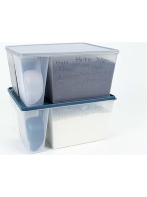 Nisar Store Un ve Şeker Kabı(Ölçü Kaşıklı)
