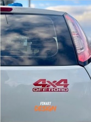 Nisar Store 4x4 Off Road Jdm Araba Motosiklet Cam Etiket 18X5 cm