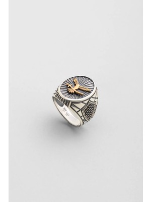 So CHIC Selçuklu Kartalı Figürlü Gümüş Erkek Yüzük