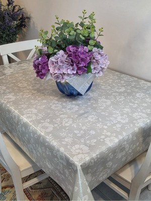 Başak Ev Tekstili Ithal Silinebilir Pvc Masa Örtüsü – Kaymaz Tabanlı, Kumaş Görünümlü Pvc Masa Örtüsü