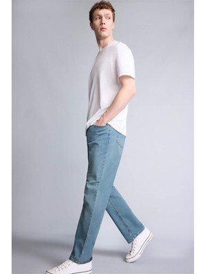 DeFacto Straight Fit Normal Bel Boru Paça Jean Pantolon G4204AX26SM