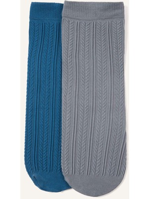 DeFacto Kadın 2li Uzun ÇORAP H3330AXNS