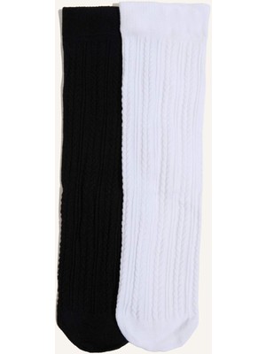 DeFacto Kadın 2'li Uzun Çorap H3330AXNS