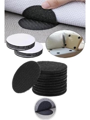 Berry Store Halı Kaydırmaz Cırt Ped, 10'lu Set, Kilim,paspas ve Koltuk Örtüsü Sabitleyici,cırt Cırtlı 10 Adet
