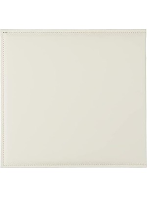 Nisar Store 30,48 cm x 30,48 cm Albüm Düğün Albümü Kremsi Beyaz Deri