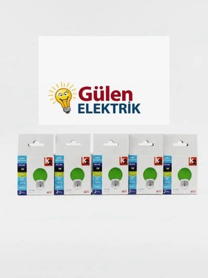 K2 1WATT Gece Ampulu Yeşil 5ADET