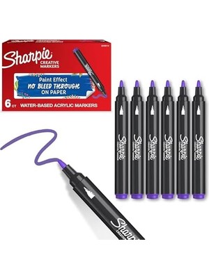 Berry Store Akrilik Markör, Yuvarlak Uç, Lila