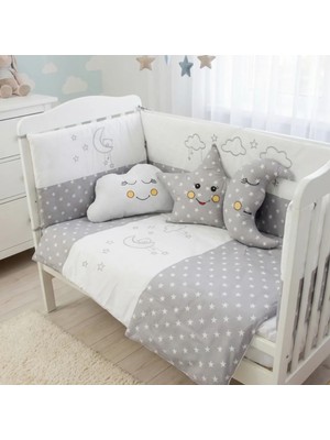 Kista Baby Bebek Uyku Seti Nevresim Takımı 70x130 Cloudy Gri