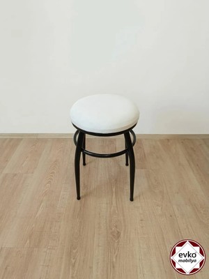 Evko Mobilya Tabure, Bar Taburesi, 6 Adet Tabure, Puf, Bench, Metal Ayaklı Tabure, İç İçe Geçebilen Tabure, Mutfak Balkon Bahçe Taburesi